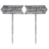 Sign with Stake -