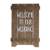 Rustic Welcome to our Wedding - Sign 