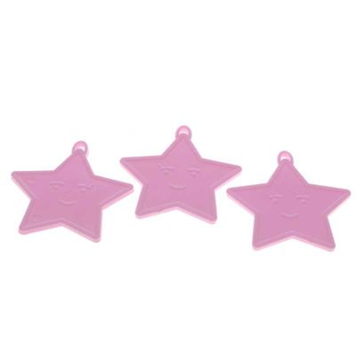 Pastel Pink Star Shape Weights (x50) 