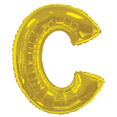 Letter Balloon - C - Gold (34 inch)