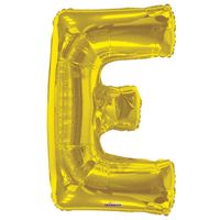 Letter Balloon - E - Gold (34 inch)