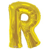 Letter Balloon - R - Gold (34 inch)