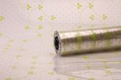 Lime/Pink Dotty Leaf Film (80cmx100m)