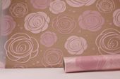 Pink Rose Heads Frosted  Film (80cm x 50m)