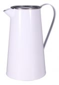 White/Cream with Silver Rim Jug (Height 17.7cm )