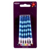 Blue stripe Candles