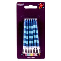 Blue stripe Candles