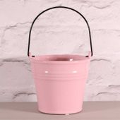 Pink Glazed Ceramic Pot (13x12.6x12.4cm)