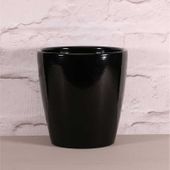 Thorpe Orchid Pot - Black (14 x 14.5cm)