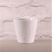 Crawford Pot -  White (12 x 11.5cm)