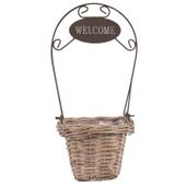 Square Grey-wash Welcome Basket (13cm)