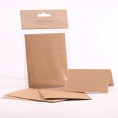 Kraft with Embossed Gold place Cards x10 