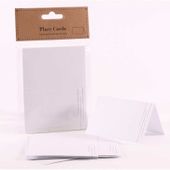 White with Silver Glitter Place Cards x10 