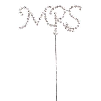 Diamante Mrs Pick in Silver 