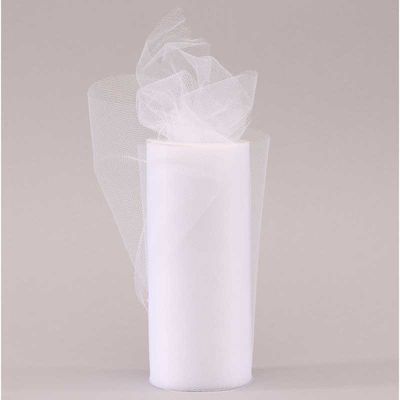 White Tulle  (15cm x 23m)