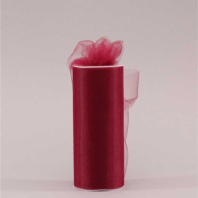 Burgundy Tulle  (15cm x 23m)